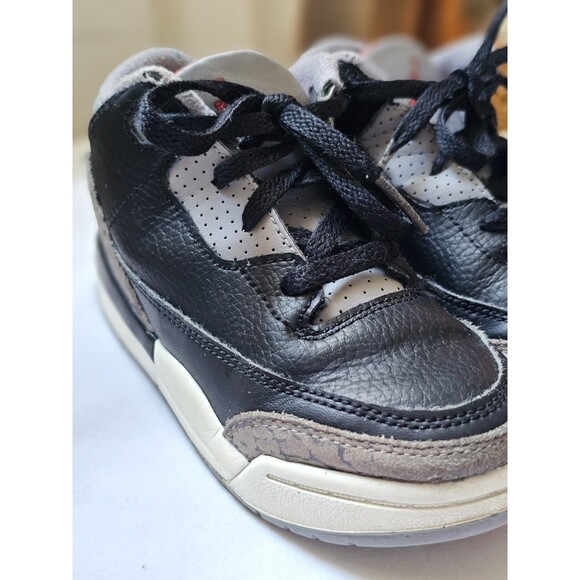 Air Jordan 3 Retro Black Cement  2024 Preschool Size 11c Dm0966-010 - Picture 4 of 8